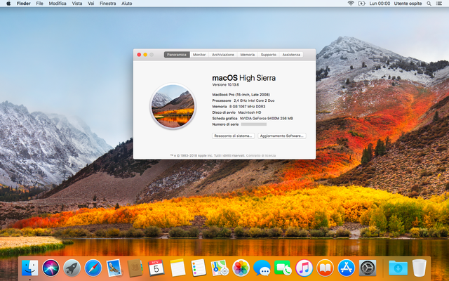 MAC OS X 10.13