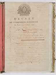 Primera Constitución de Francia.