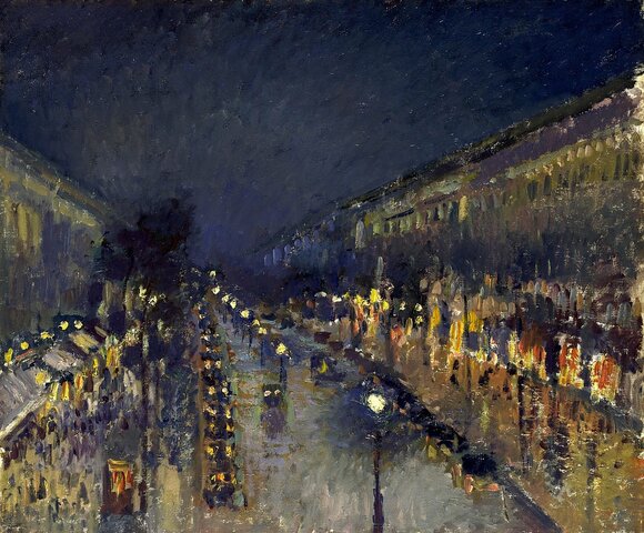 Boulevard Montmartre di notte