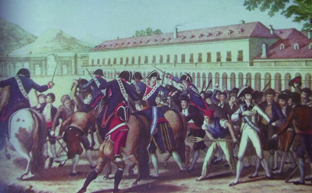 Motín de Aranjuez, destitución de Godoy y abdicación de Carlos IV en Fernando VII