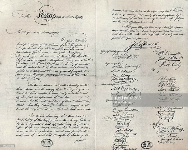 The Second Continental Congress & Olive Branch Petition