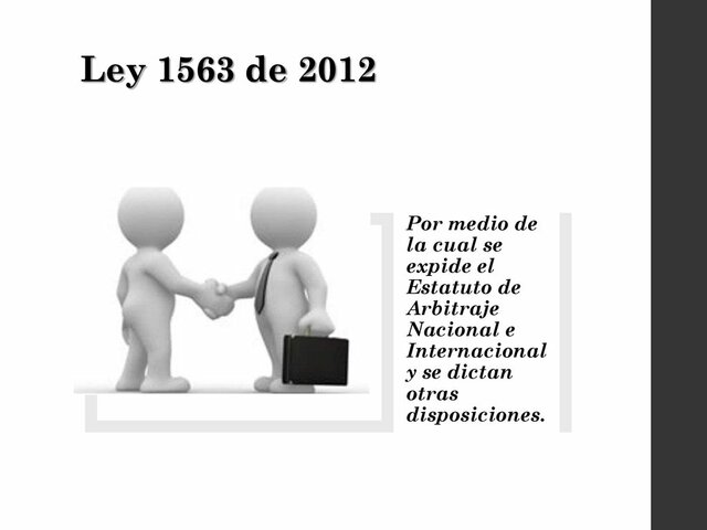 Ley 1563 de 2012
