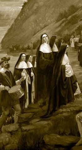 Arrivée des Ursulines et des Augustines