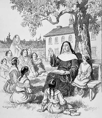 Arrivée des Jésuites en Nouvelle-France