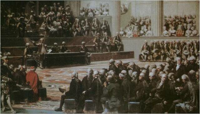 Rey convoca asamblea de notables.