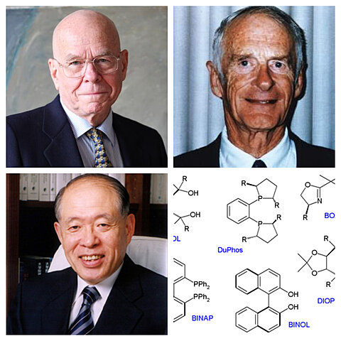 William S. Knowles, Ryōji Noyori y K. Barry Sharpless