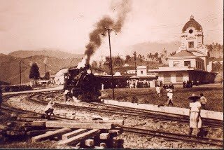 Inauguración estación del ferrocarril en Santa Rosa de Cabal