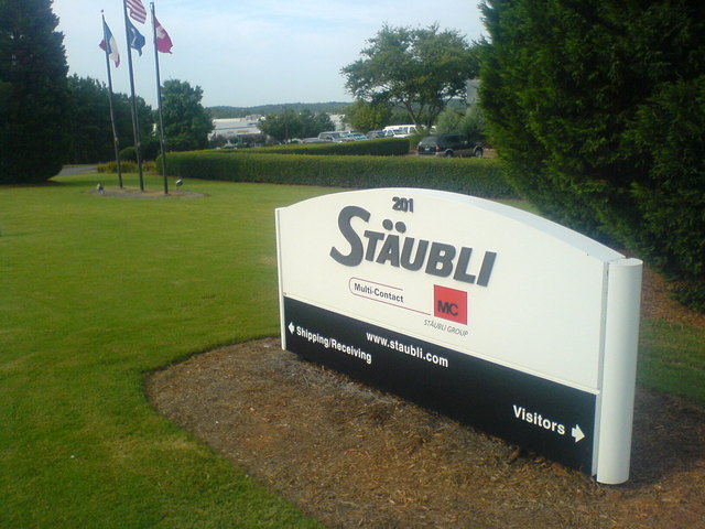 New roadside sign letters installed