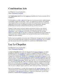 Las Combination Laws prohíben las asociaciones obreras