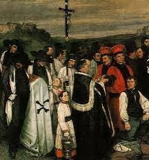 L'enterrament a Ornans - Courbet