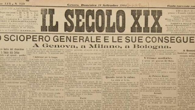 Primo sciopero generale in Italia