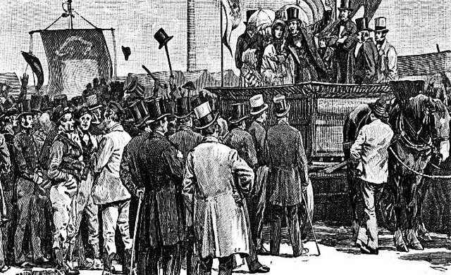 El movimiento cartista envía “La Carta del Pueblo” al Parlamento británico.