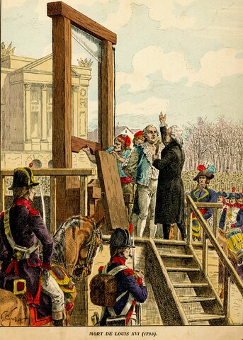 Guillotinaron a Luis XVI