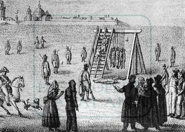 Revuelta de los agraviados o “malcontents”.