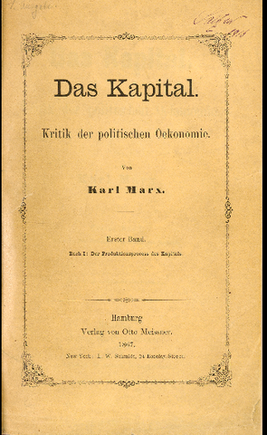 Publicación de "El capital" de Marx y Engels