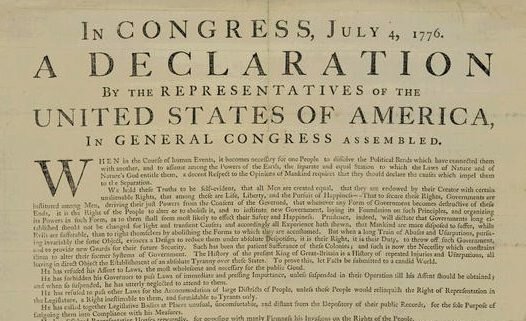 The Declaration of Independence Signed