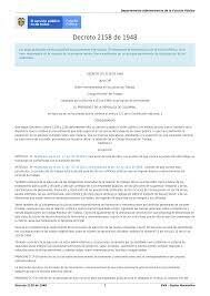 DECRETO 2158 LOS PROCEDIMIENTO EN LOS JUICIOS DEL TRABAJO