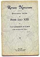 El papa León XIII publica la Rerum novarum