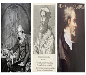 SCIPIONE DEL FERRO, TARTAGLIA Y CARDANO