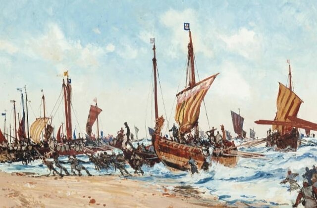 William landed in England