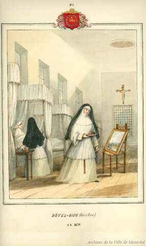 Arrivée des Ursulines et des Augustines
