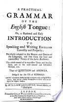Kensigton Practical grammar of the English tongue