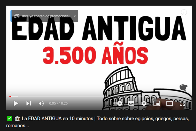 EDAD ANTIGUA VIDEO