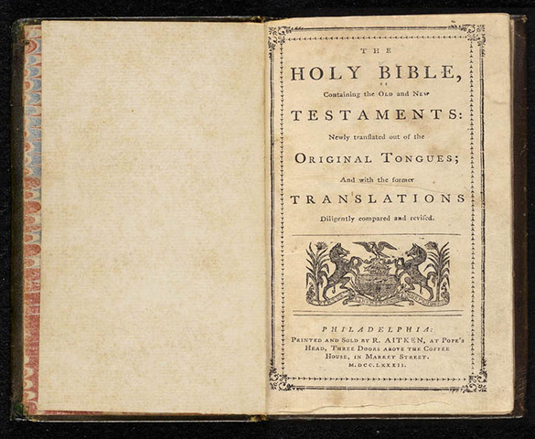 First English translation of the Bible