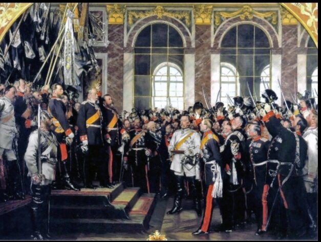 Se proclama a Guillermo I Kàiser del segundo Reich alemán