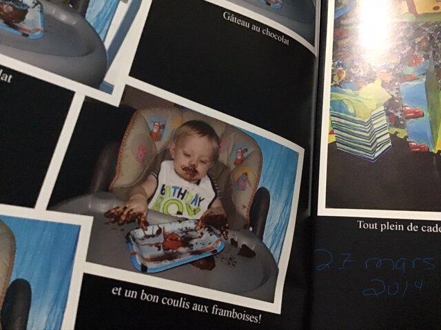 Mon premier gâteau de mon 1 an