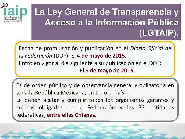 Promulgación de la Ley General de Transparencia y Acceso a la Información Pública.