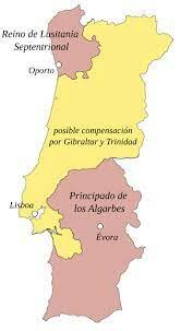 Tratado de Fontainebleau para el reparto de Portugal entre España y Francia.