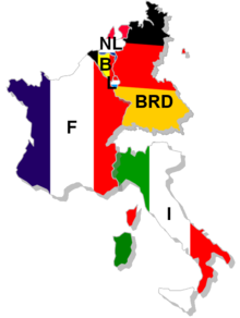 Tratados de Roma - Nace la Comunidad Económica Europea (CEE), integrada por Alemania, Bélgica, Francia, Luxemburgo y los Países Bajos.