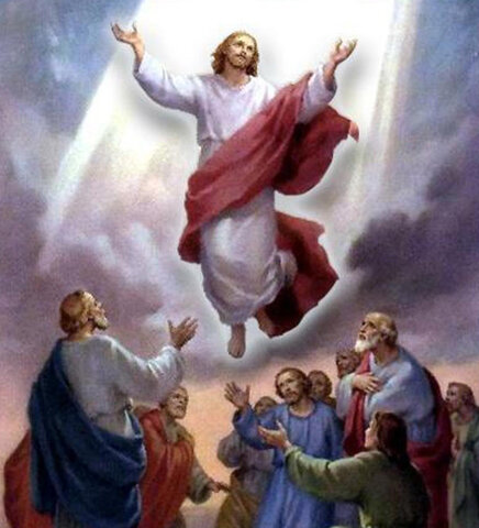 The ascension of Jesus