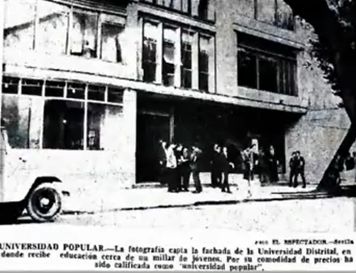 Inauguración del Edificio de la Universidad Distrital