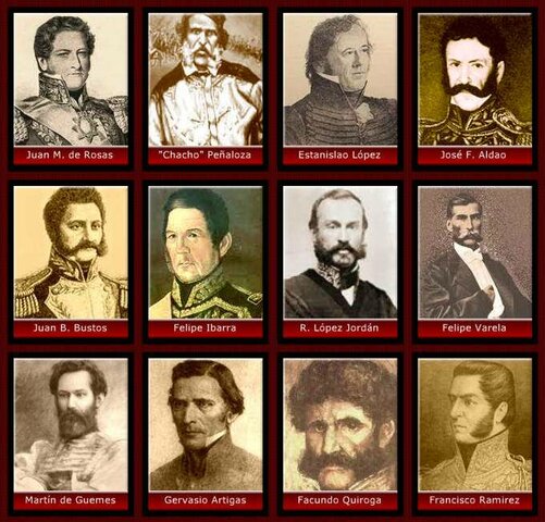 Formación de los caudillismo.