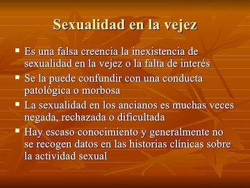 Sexualidad en la vejez