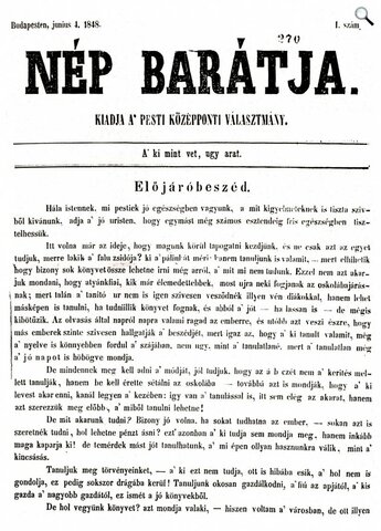 Nép Barátja című lap