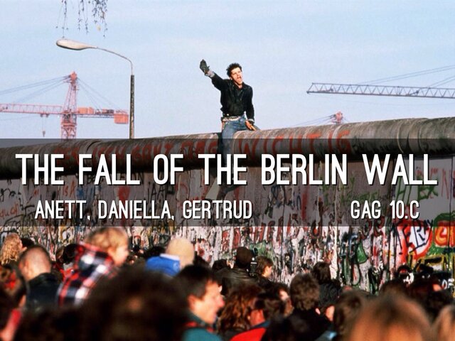 The fall of Berlin Wall