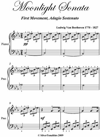 Moonlight Sonata AKA Piano Sonata No. 14 in C-sharp Minor