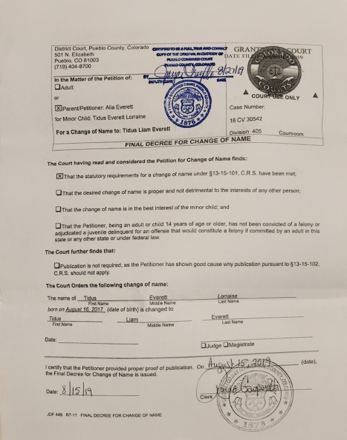 Name Change