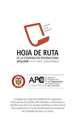 APROBACION HOJA DE RUTA DELA COOPERACION INTERNACIONAL 2015-2018