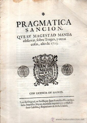 Publicación de la Pragmática Sanción de 1789