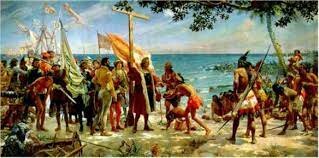 Christopher Columbus arrives to America