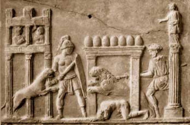 Earliest documented Gladiatorial combat