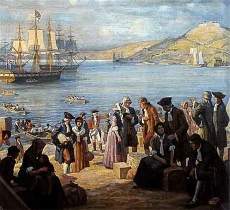 Arrivé des loyalistes