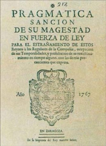Publicación de la Pragmática Sanción de 1789