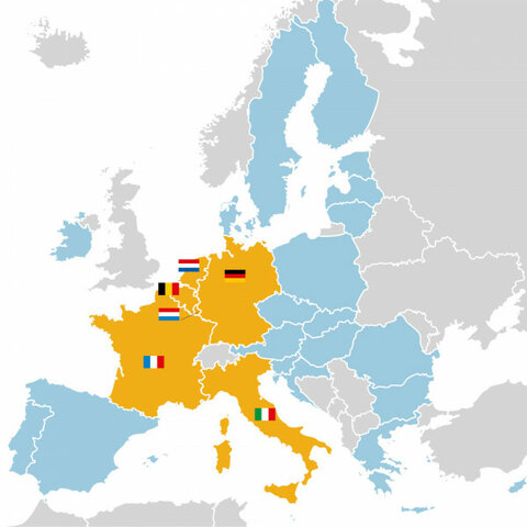 The six founding countries