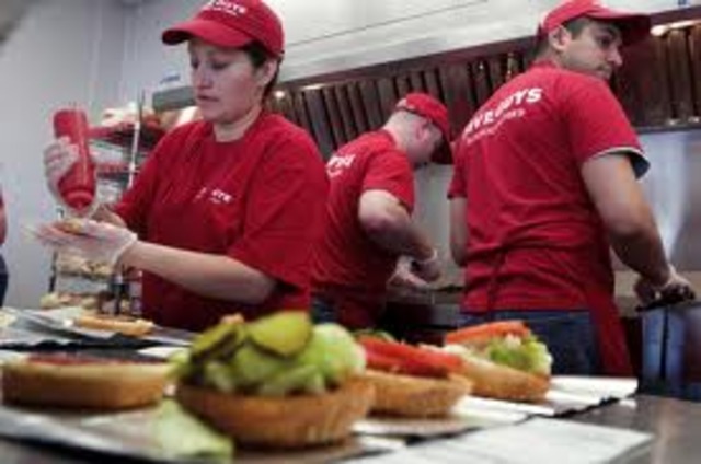 Five guys here, Five Guys there.