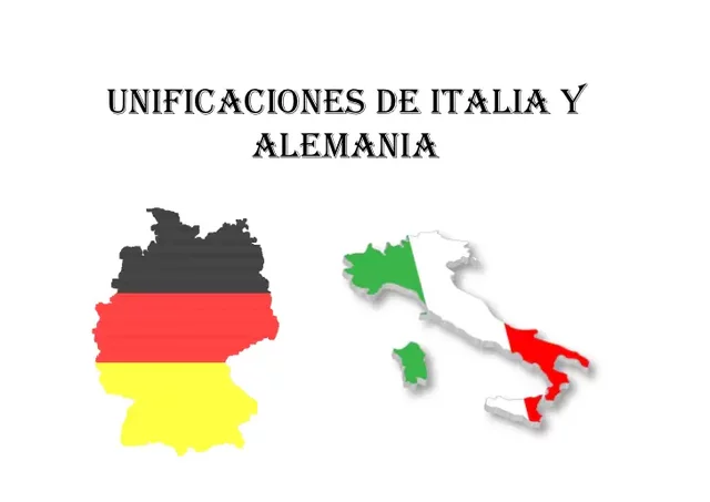 Unificación de Italia y Alemania